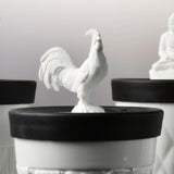 MOOD HAHN in WEISS zum Becherset