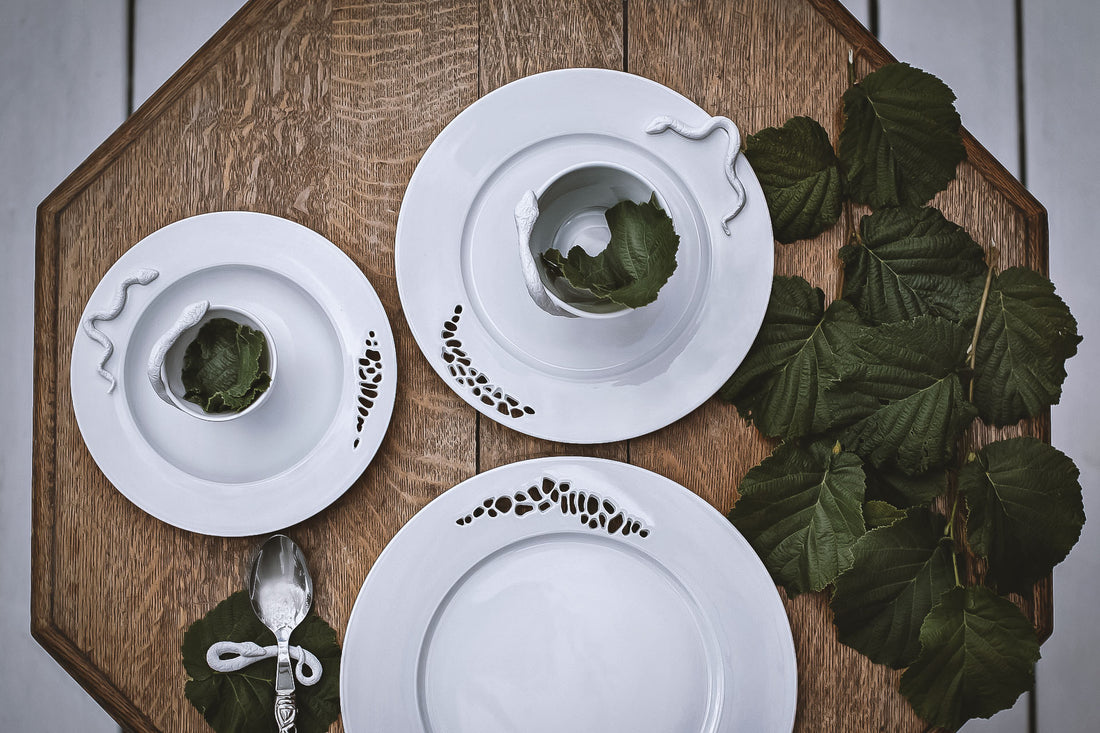 Das „Fine-Dining“ Tafelgeschirr „White Snake“